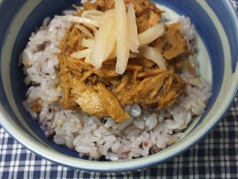 さかな缶1つ♪　簡単ズボラ丼